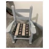 Kids gray rocking chair