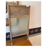 Vintage glass washboard