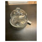 Glass cheese dish