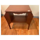 Wooden table/mag rack