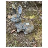 Concrete rabbit, yard decor