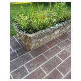 Concrete planter with flowers