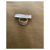 Platinum and Diamond ring- size 5-6