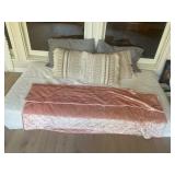 Full size mattress, cover, pillows