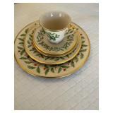 5 piece set- Lenox Holiday Dimension Collection