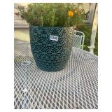 Ceramic planters pot w/ flowers