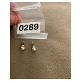 Real pearl earrings