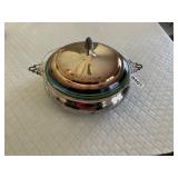 Sheffield Silver and glass bowl serving dish