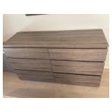 Nice gray 6 drawer dresser