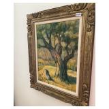 Framed tree picture - art