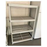 4 tier plastic shelf- sizes in pics