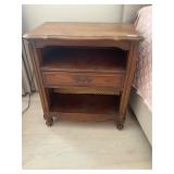 Wood nightstand with drawer