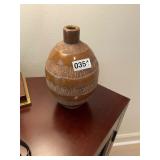 Brown ceramic vase