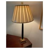 Brown table lamp with shade