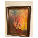 4 ft x 5 ft beautiful oil painting - framed