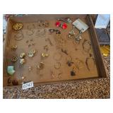 Gold toned earrings ï¿½ all