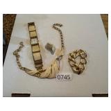 Peugeot Watch, necklace, earrings, bracelet