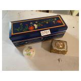 3 jewelry and trinket boxes