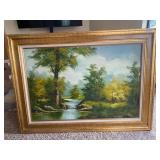 Large outdoor scene painting