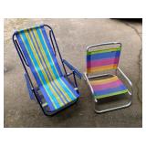 2 beach chairs