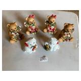 Homco teddy bears and kittens