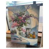 Large lilacs and silver painting