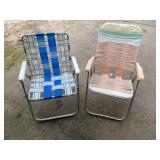 2 lawn chairs