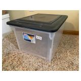 Sterilite file folder box with lid