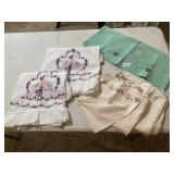 Needle work pillowcases