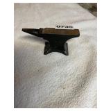 Black cast iron hobby anvil