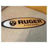 Ruger firearms metal tin sign