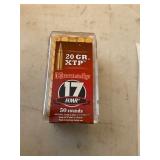 50 rounds 17 HMR 20 grain XTP