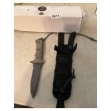 Harsey straight blade knife with sheath