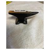 Black cast iron hobby anvil