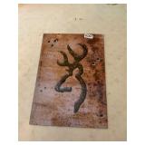 Browning metal tin sign