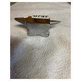 Chrome cast iron hobby anvil