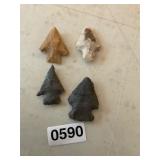 4 arrow heads