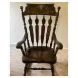 Vintage wooden rocking chair