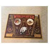 Winchester metal tin sign