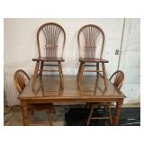 Oak table and chairs