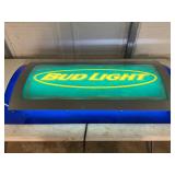 Bud Light - lighted display- corner cracked