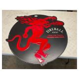 Fireball whiskey metal / tin sign