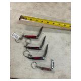 4- knife keychains