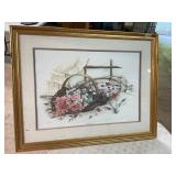 Framed Wedding Ring Bouquet picture