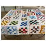 76 x 89 hand sewn quilt