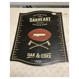 Oakhart spiced rum metal / tin sign