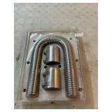 Stainless radiator hose cover