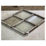 Wood framed vintage window
