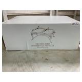 Silver plated divided 3 quart warmer