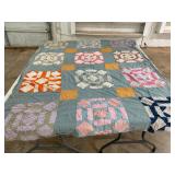 59 x 76 hand sewn quilt topper